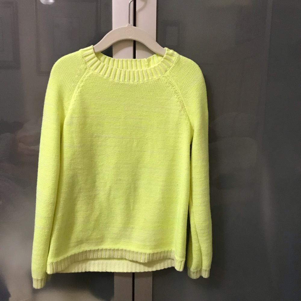 Neon yellow small kids sweater
